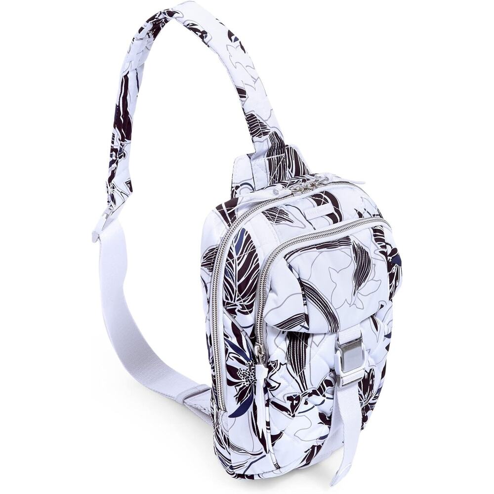 Vera Bradley Performance Twill‎ Utility Sling Backpack Floral Crossbody Bag